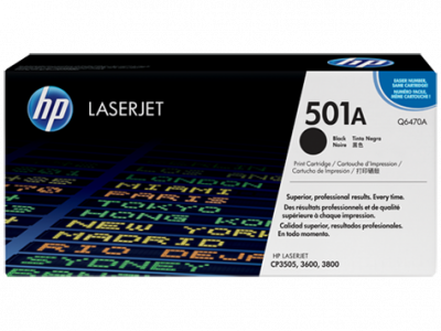 HP CLJ 3600/3800 / Q6470A / 501A värikasetti musta