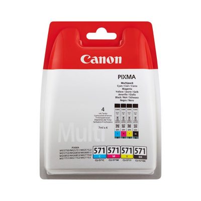 Canon CLI-571 4-väripaketti mustekasetteja