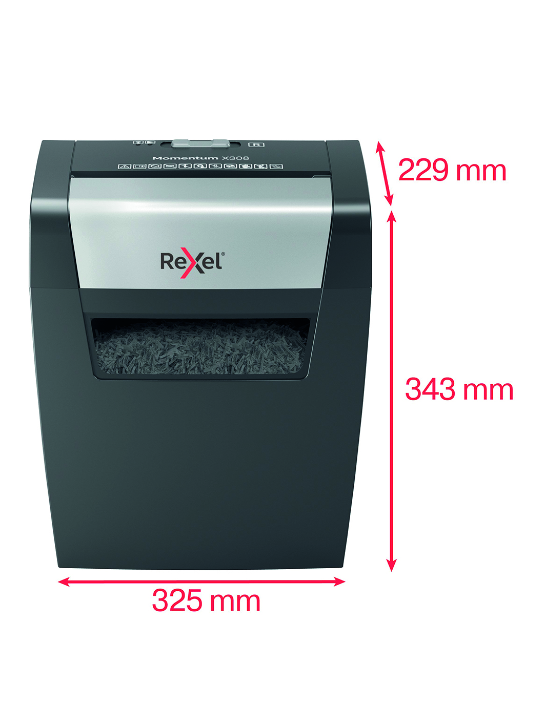 Paperintuhooja Rexel Momentum X308 P3