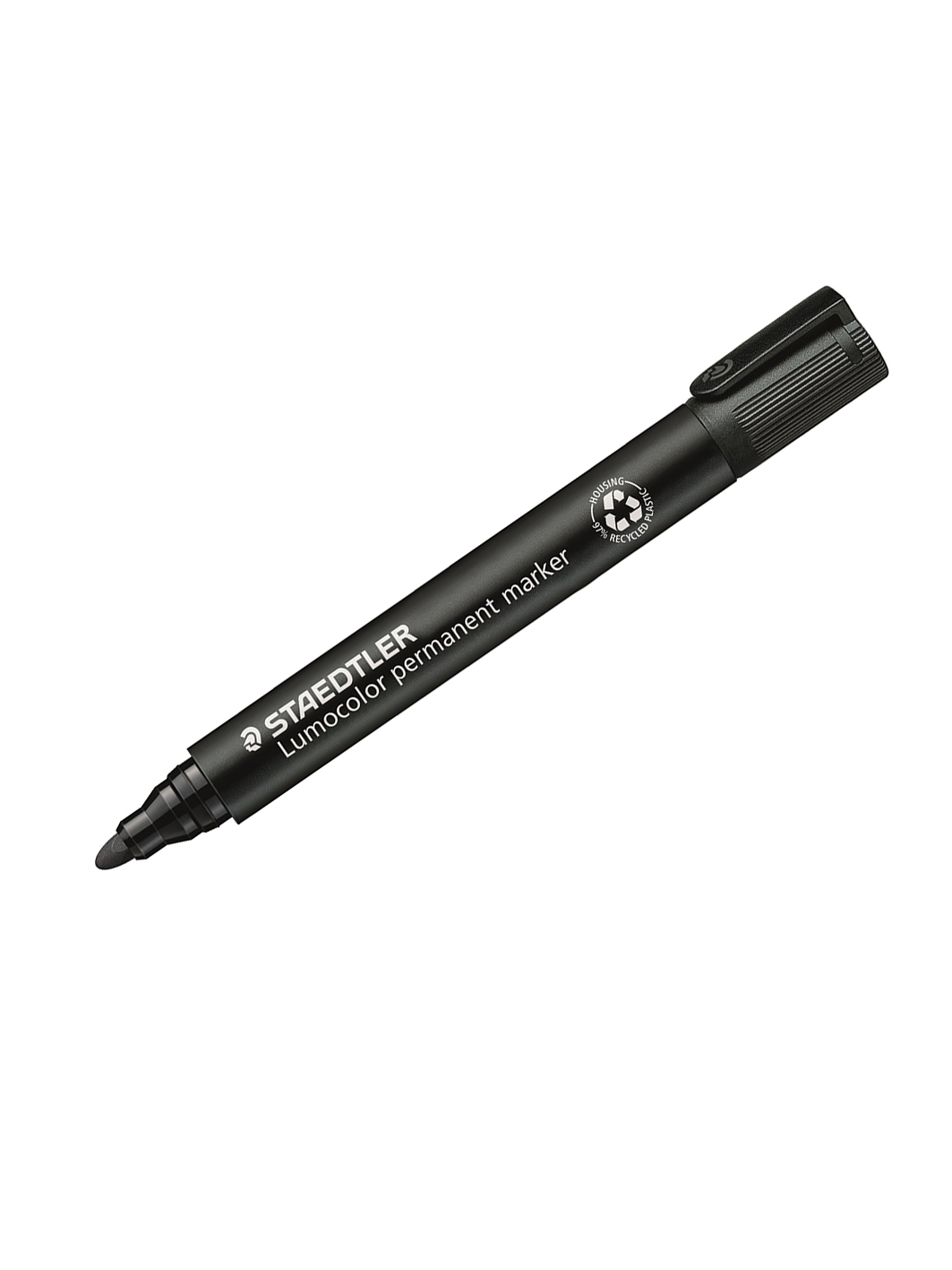 Merkintakyna 2 mm pyorea musta Staedtler Lumocolor Permanent