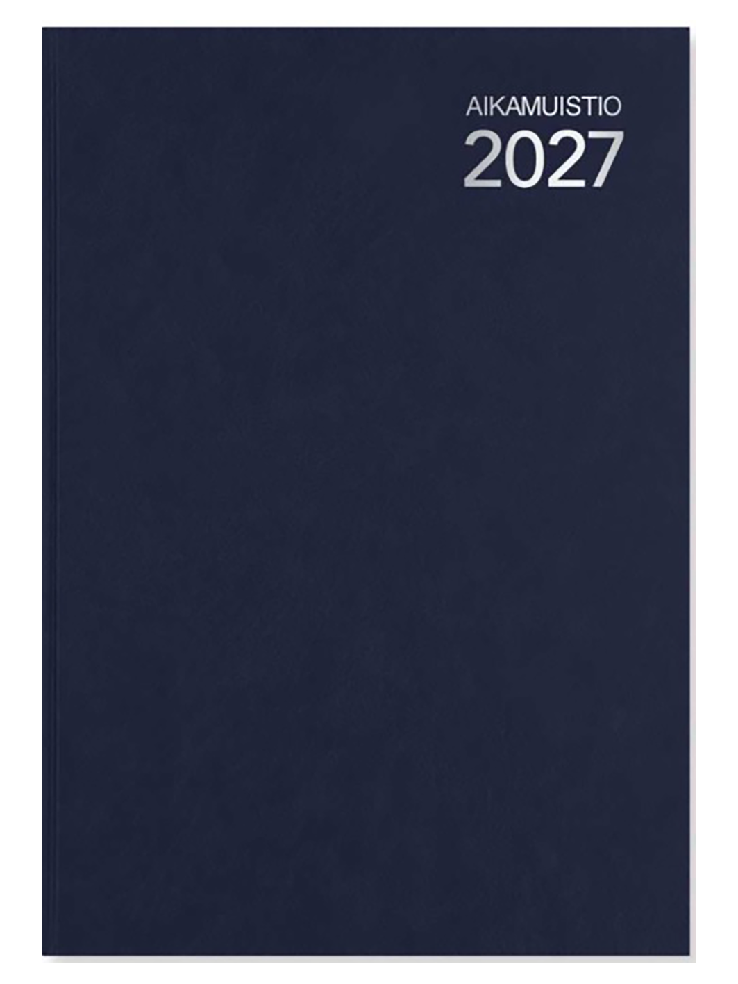 Kalenteri 2027 Aikamuistio A4 kovakantinen sininen ommeltu kansi